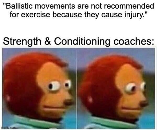 Strength and conditioning coaches, side eye meme